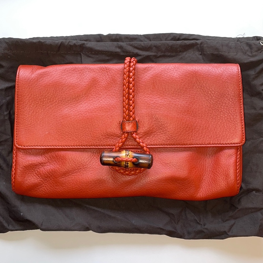 Gucci red clutch